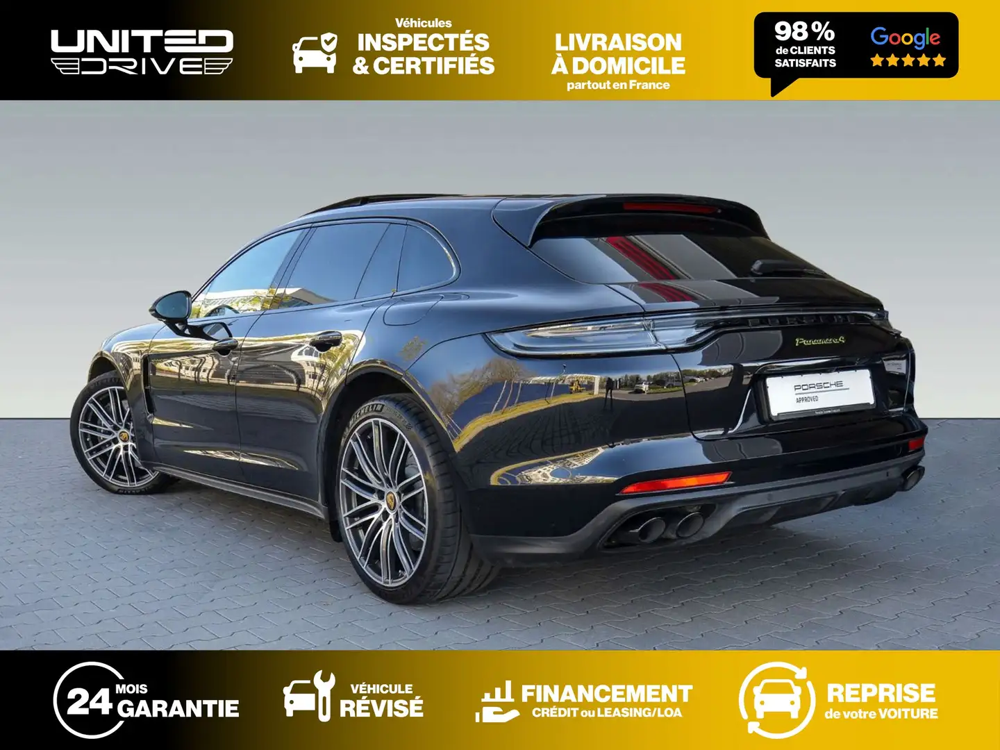 Porsche Panamera 4 Sport E-Hybrid Platinum Edition 462ch Noir - 2