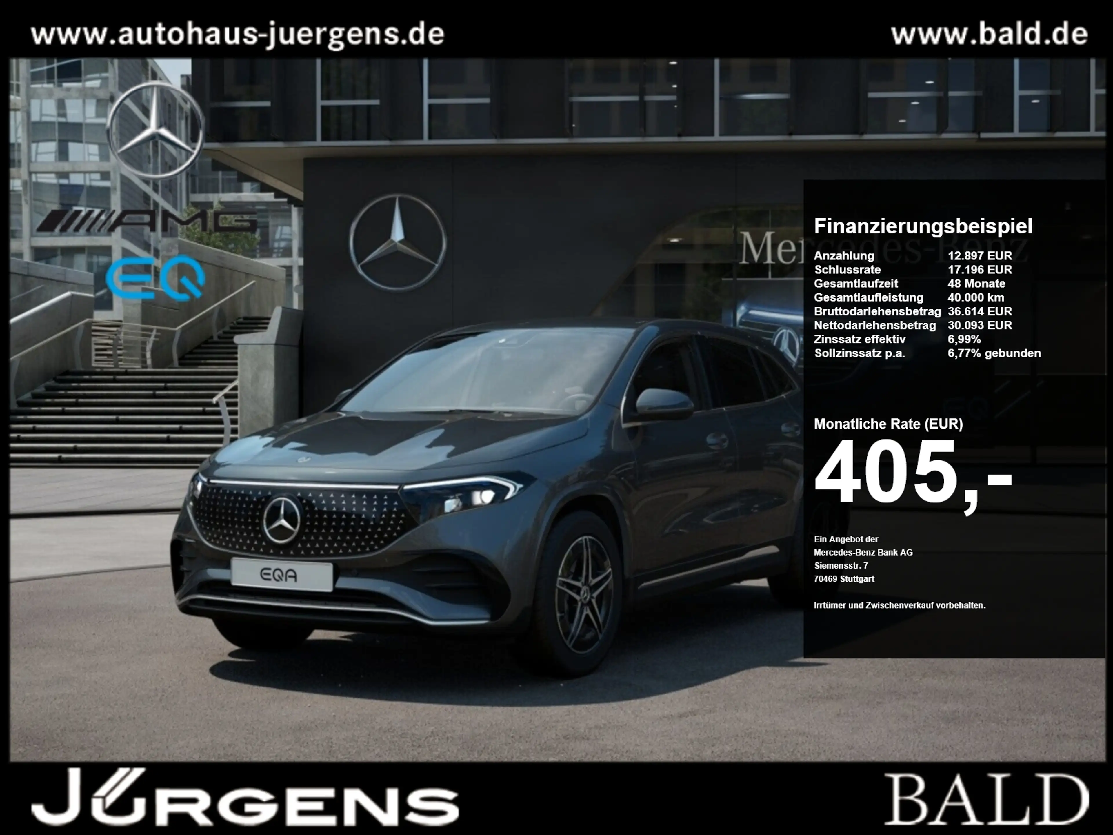 Mercedes-Benz EQA 250 + AMG-Sport/Ambi/Totw/Kamera/THERMOTRONIC