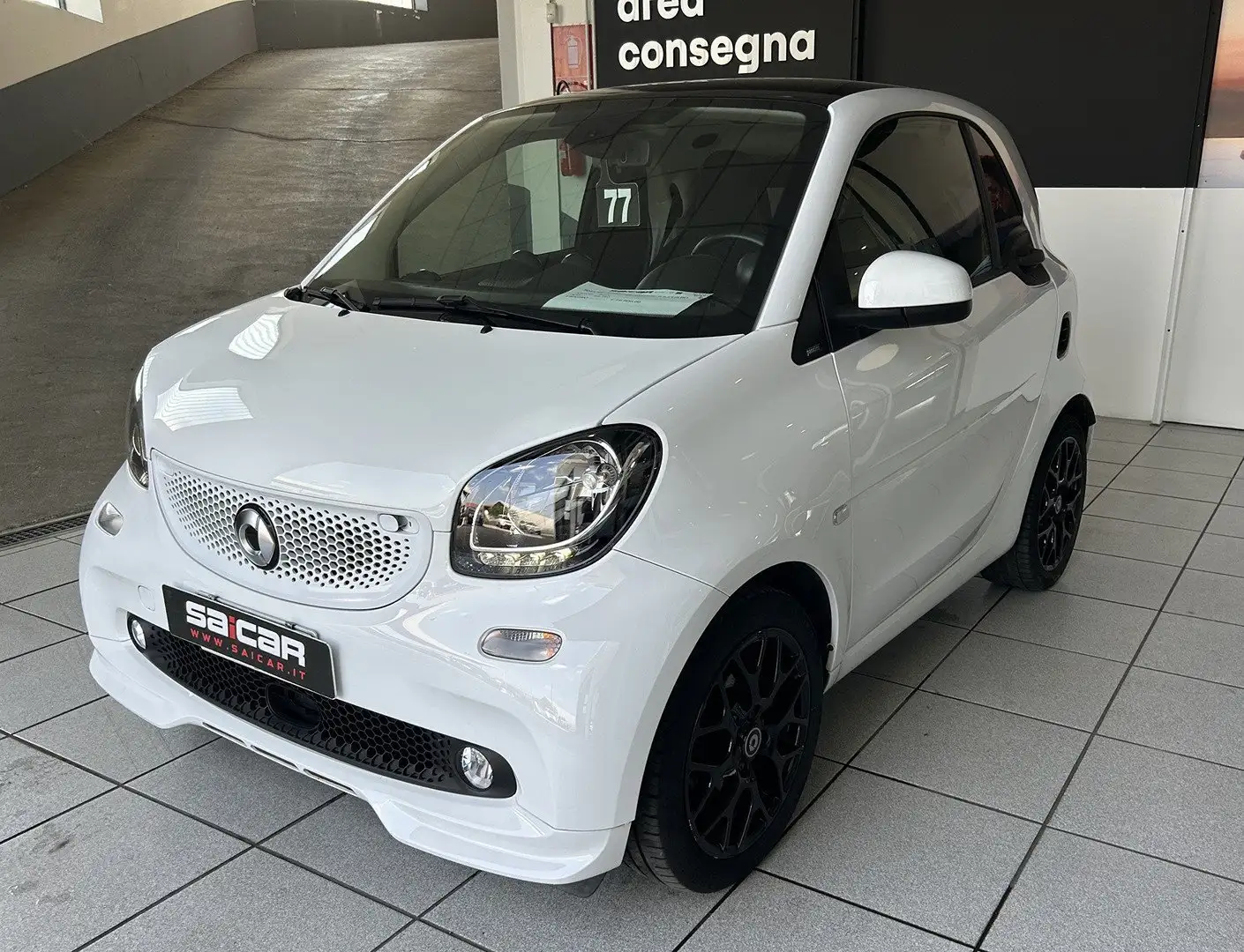 smart forTwo 90 0.9 Turbo twinamic Passion Bianco - 1
