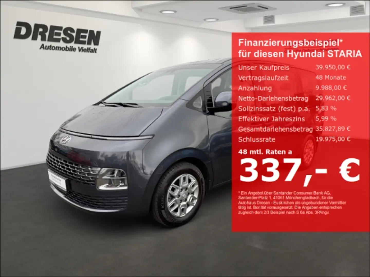 Hyundai STARIA Trend (MJ23) 2.2 CRDi Automatik+Navi+LED Grau - 1