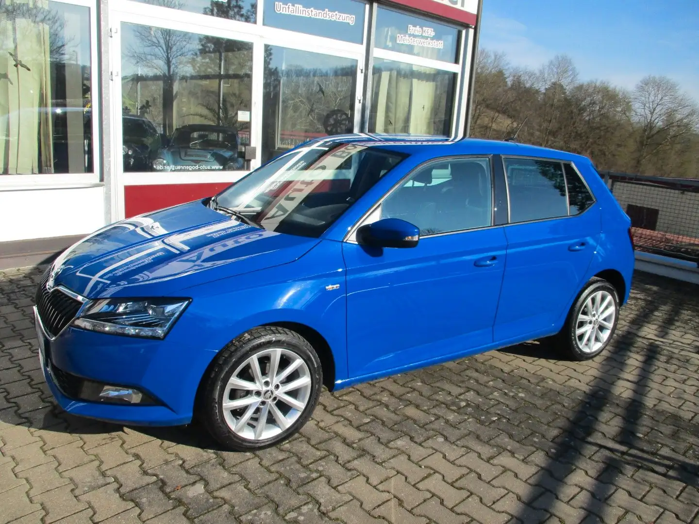 Skoda Fabia Soleil+LED+1.Hand+Smart Link Blauw - 1