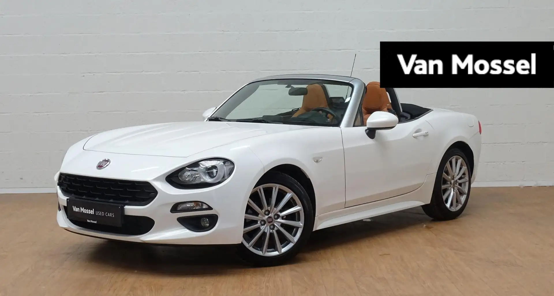 Fiat 124 Spider 1.4T Lusso+gps+camera+park pilot+leder Blanco - 1