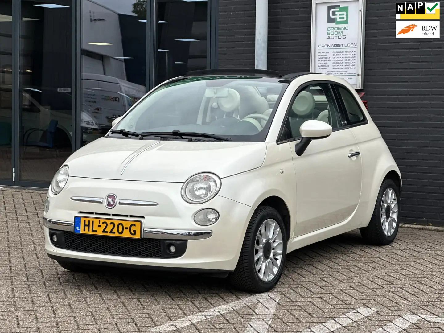 Fiat 500C 1.2 Pop/CABRIO/NAVI/PDC/AIRCO/NETTE STAAT!! Blanc - 1