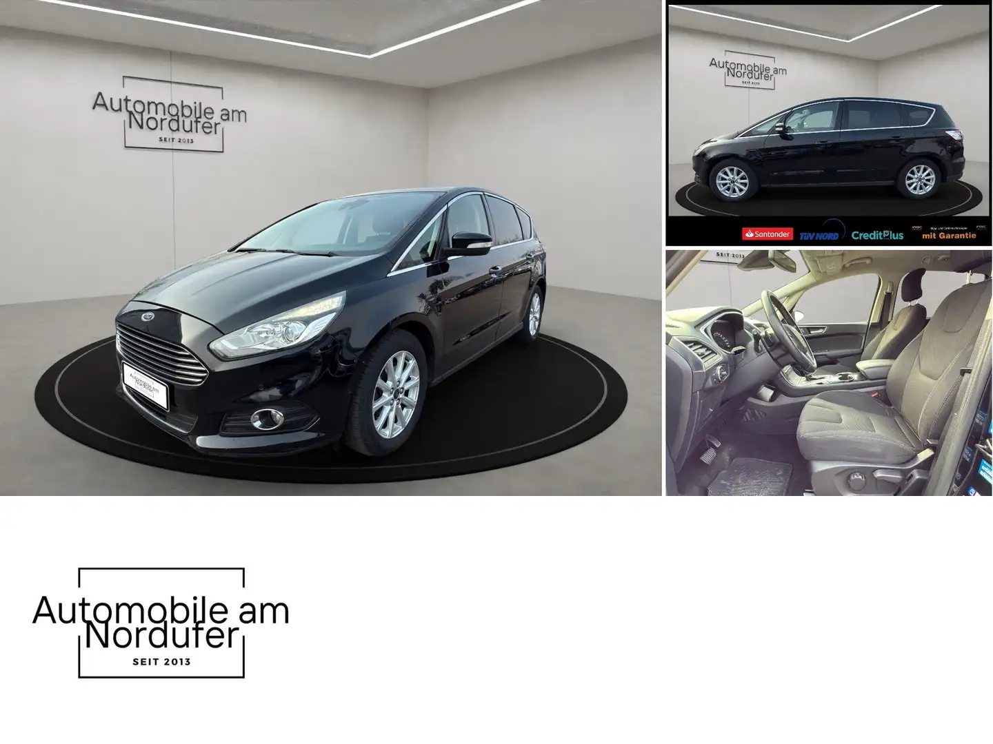 Ford S-Max 2.0 TDCi Titanium AWD-Scheckheft-AHK-Navi-PDC Schwarz - 2