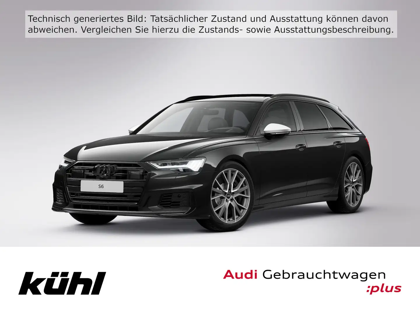 Audi S6 3.0 TDI Q Tip. LED/Luft/ACC/HuD/360°/Na Schwarz - 1