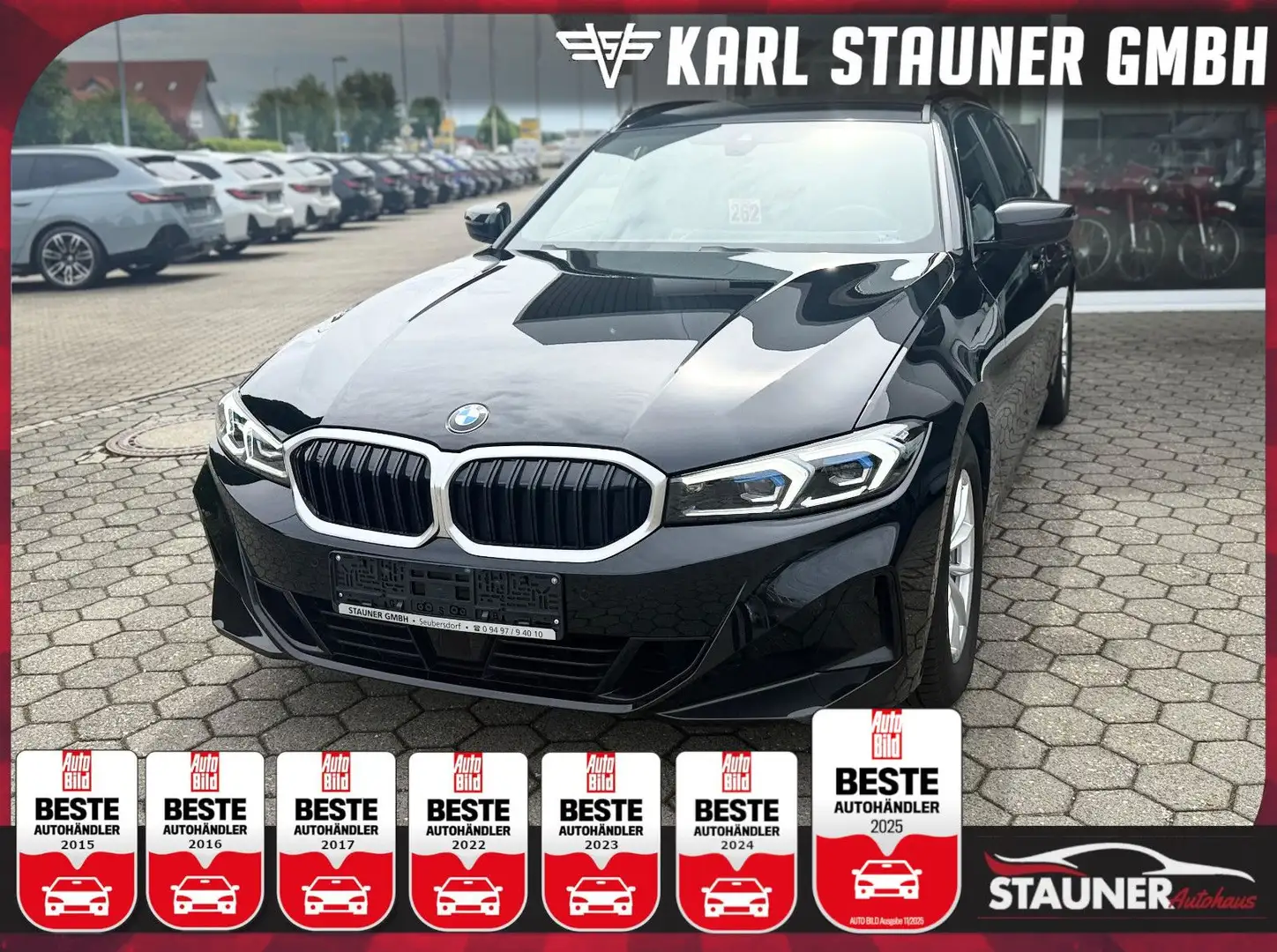 BMW 320 d Touring HEAD-UP ABSTANDSTEMP AHK Schwarz - 1