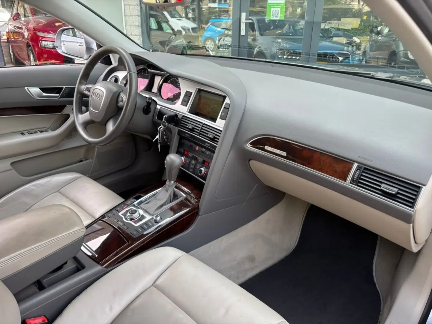 Audi A6 Limousine 3.0 TFSI q. Luchtvering Xenon TOPSTAAT Grijs - 2