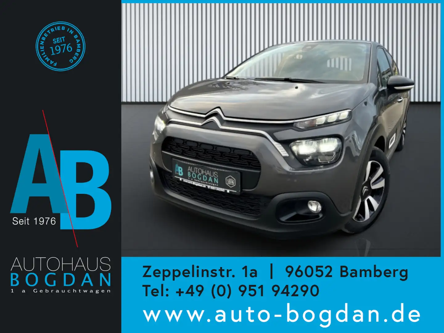 Citroen C3 Shine Kamera*SHZ*PDC*Tempomat*LED*Android/Apple Grau - 1