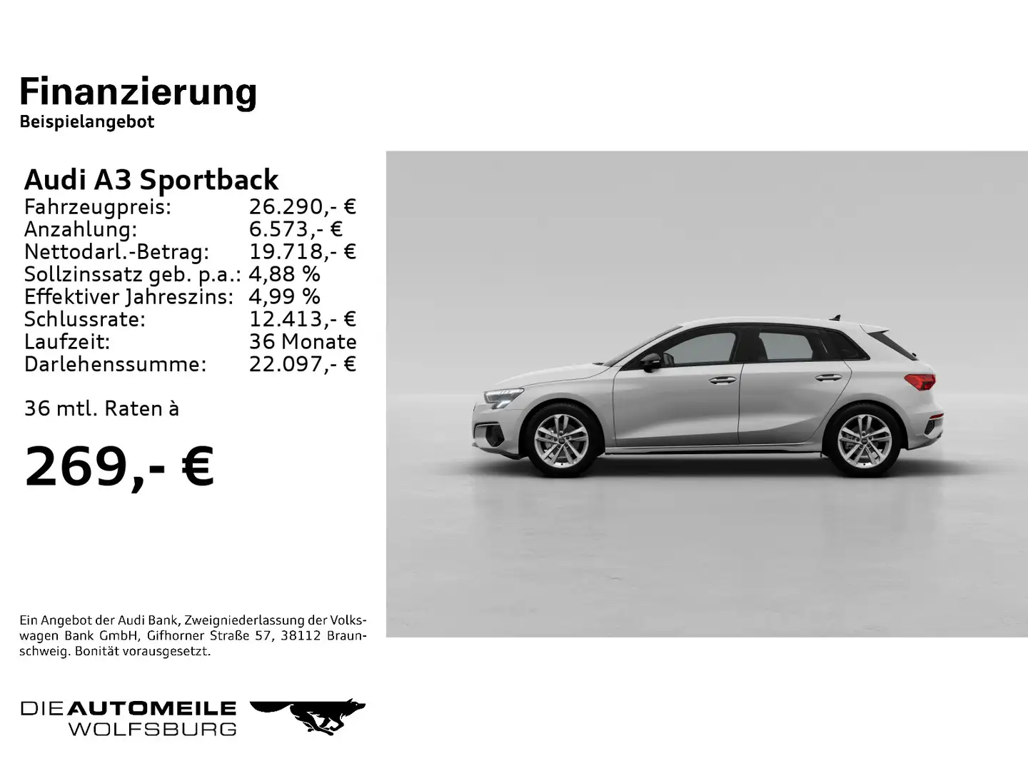 Audi A3 35 TFSI S tronic advanced BLACK/LED Weiß - 2