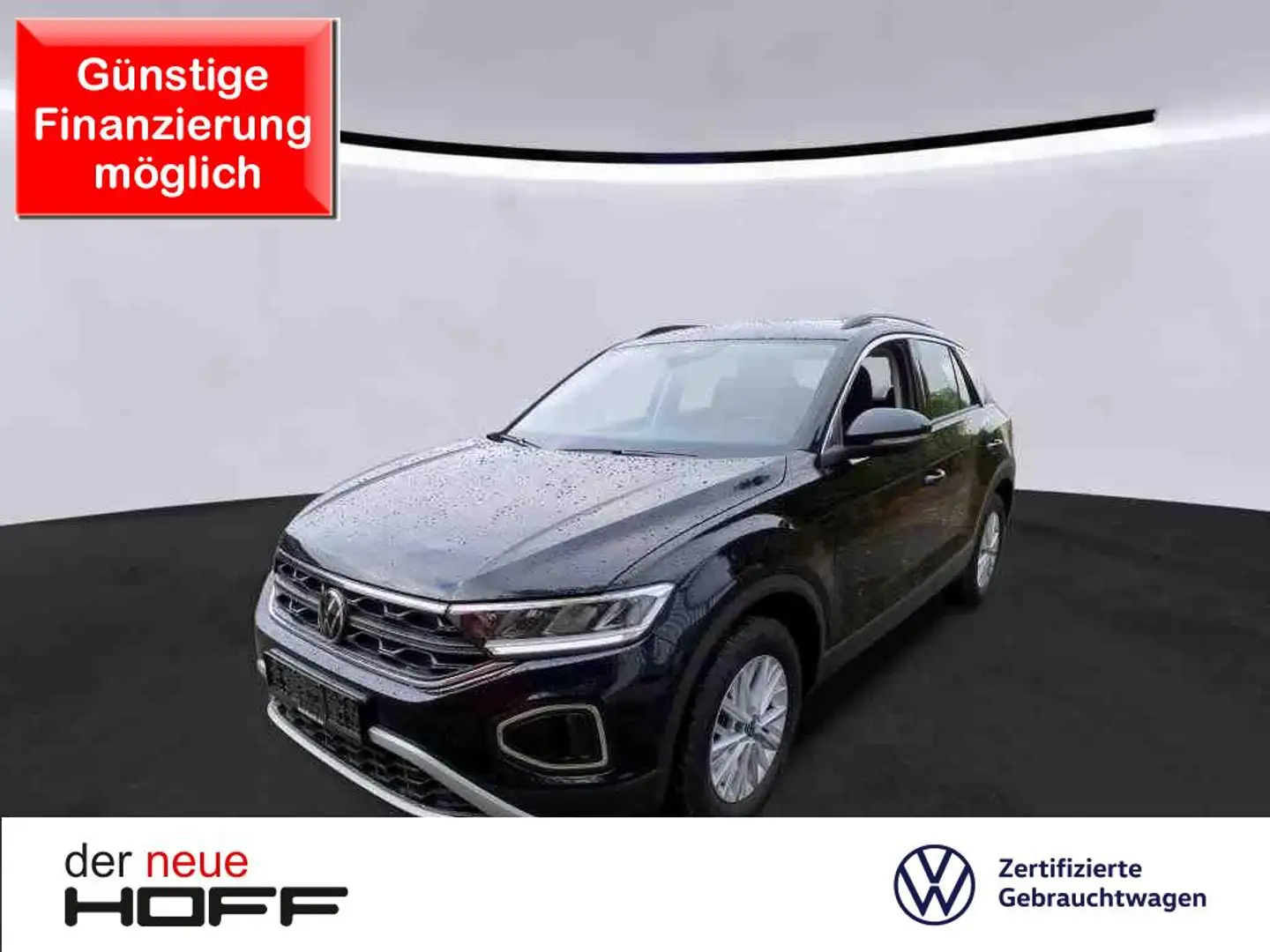 Volkswagen T-Roc 1.0 TSI Life Navi Vorb LED PDC APP DAB+ Schwarz - 1