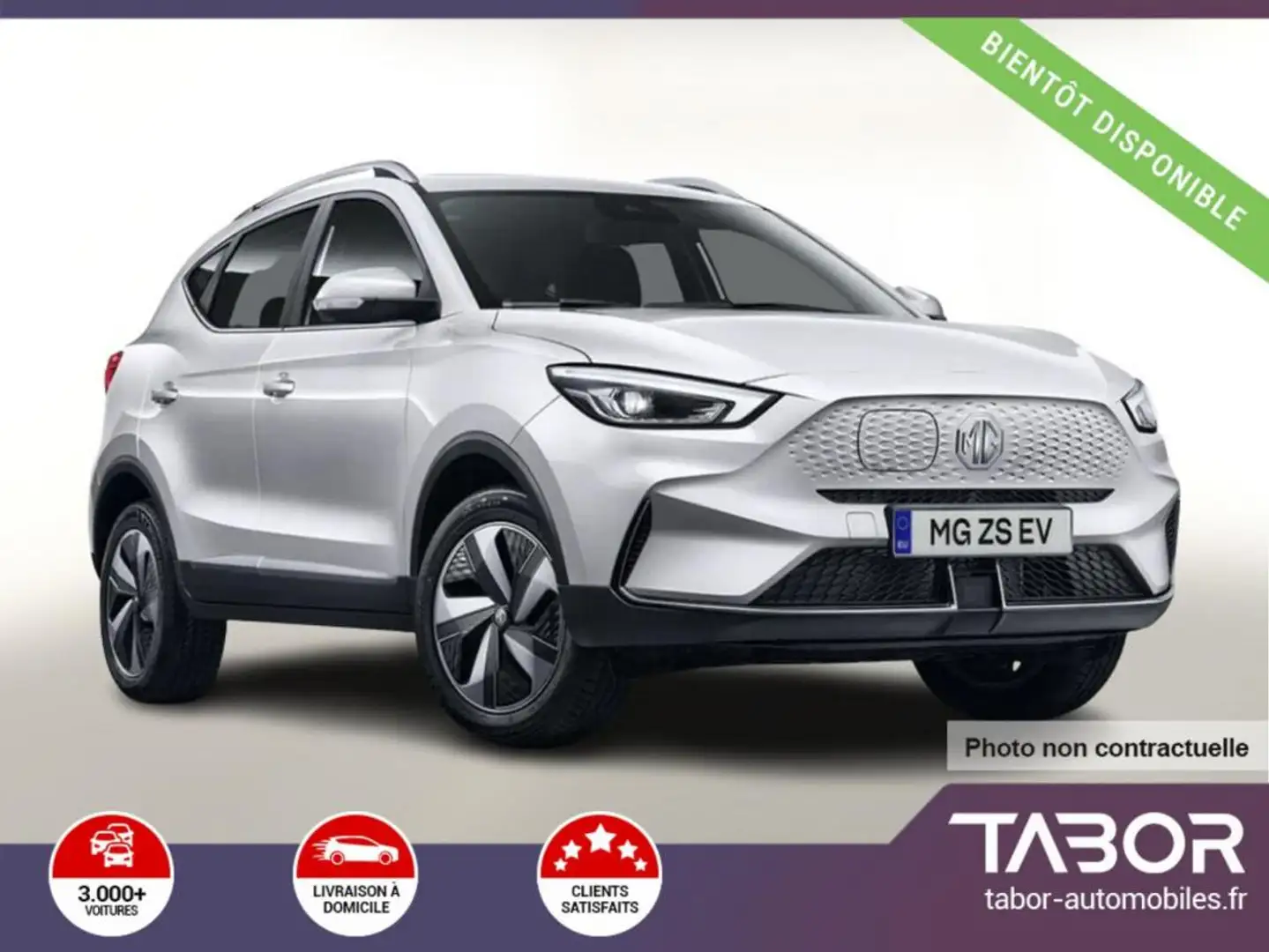 MG ZS EV 51kWh Luxury Pano LED ACC cam360 KeyL Blanc - 1