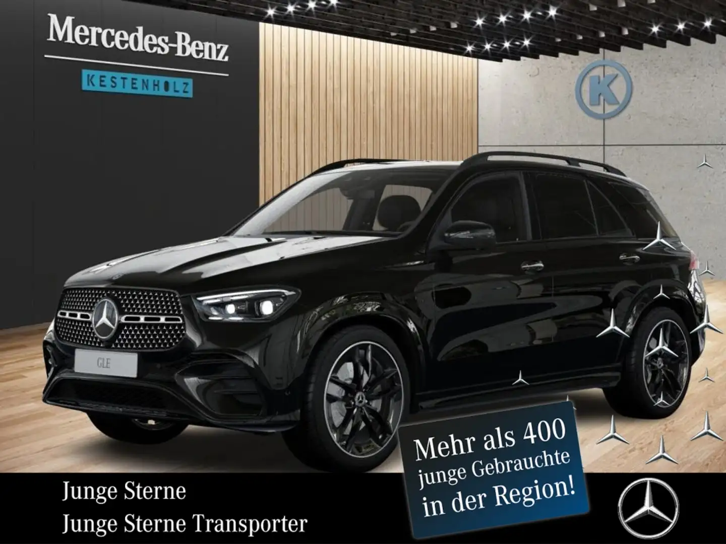 Mercedes-Benz GLE 350 de 4M AMG*AHK*STHZ*MASSAGE*HUD*360°*PANO Negru - 1