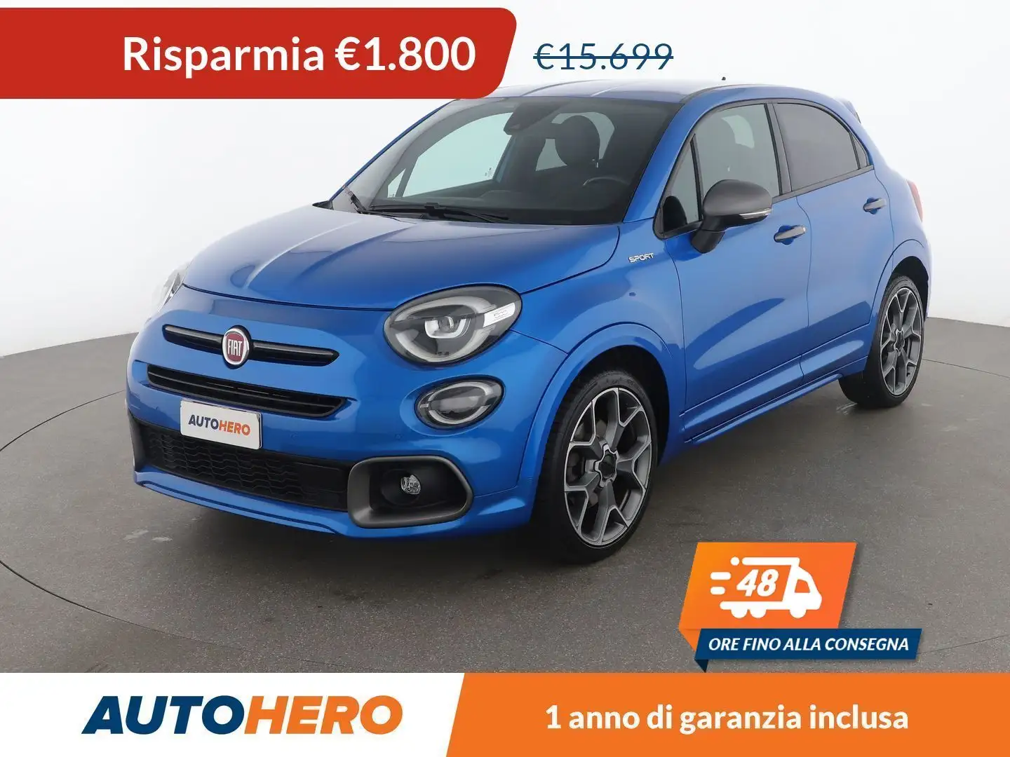 Fiat 500X 1.3 Turbo Sport 150 CV DCT Blu/Azzurro - 1