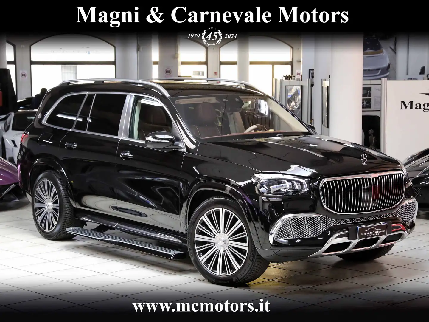 Mercedes-Benz GLS 600 MAYBACH|BURMESTER 3D|TETTO|PEDANE|MONITOR POST|FUL Negru - 1