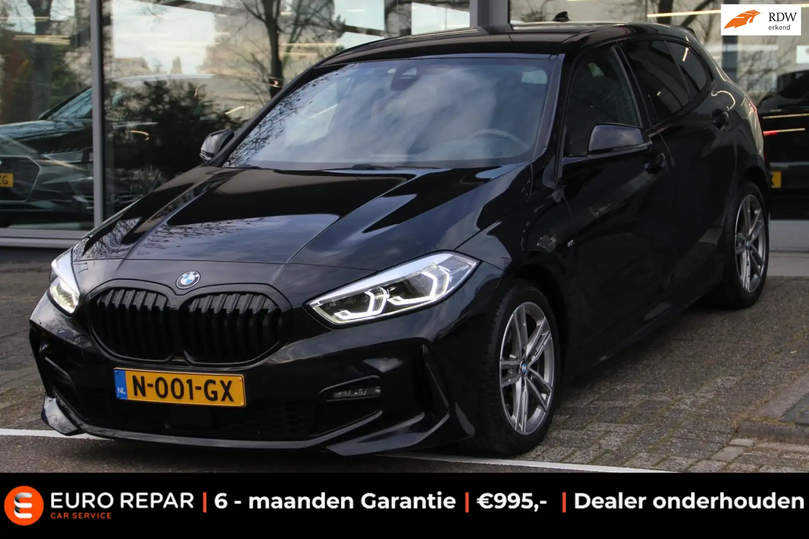 BMW 118 1-serie 118i Business Edition M-PAKKET NL-AUTO NAP Zwart - 1
