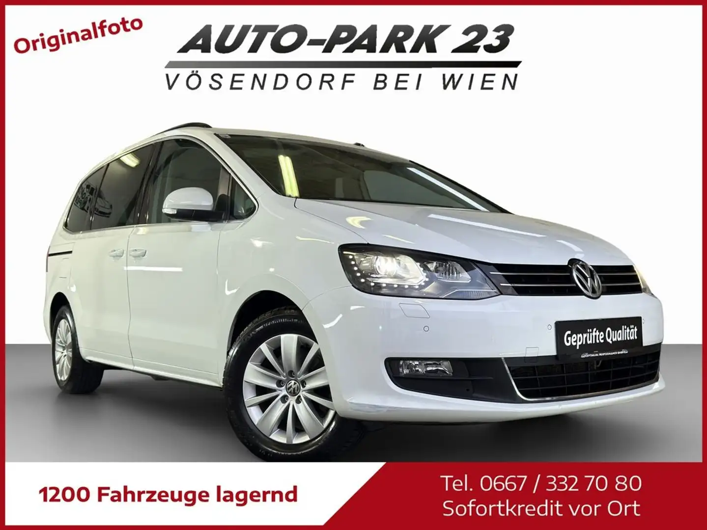 Volkswagen Sharan SHARAN 2,0 TDI*4Motion**KARAT**NAVI*XENON*MOD2015 Weiß - 1