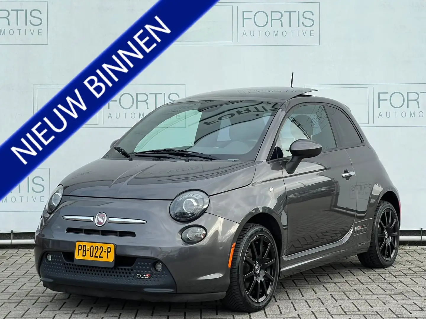 Fiat 500e 24kwh LEDER | PANO | STOELVERW | Grijs - 1