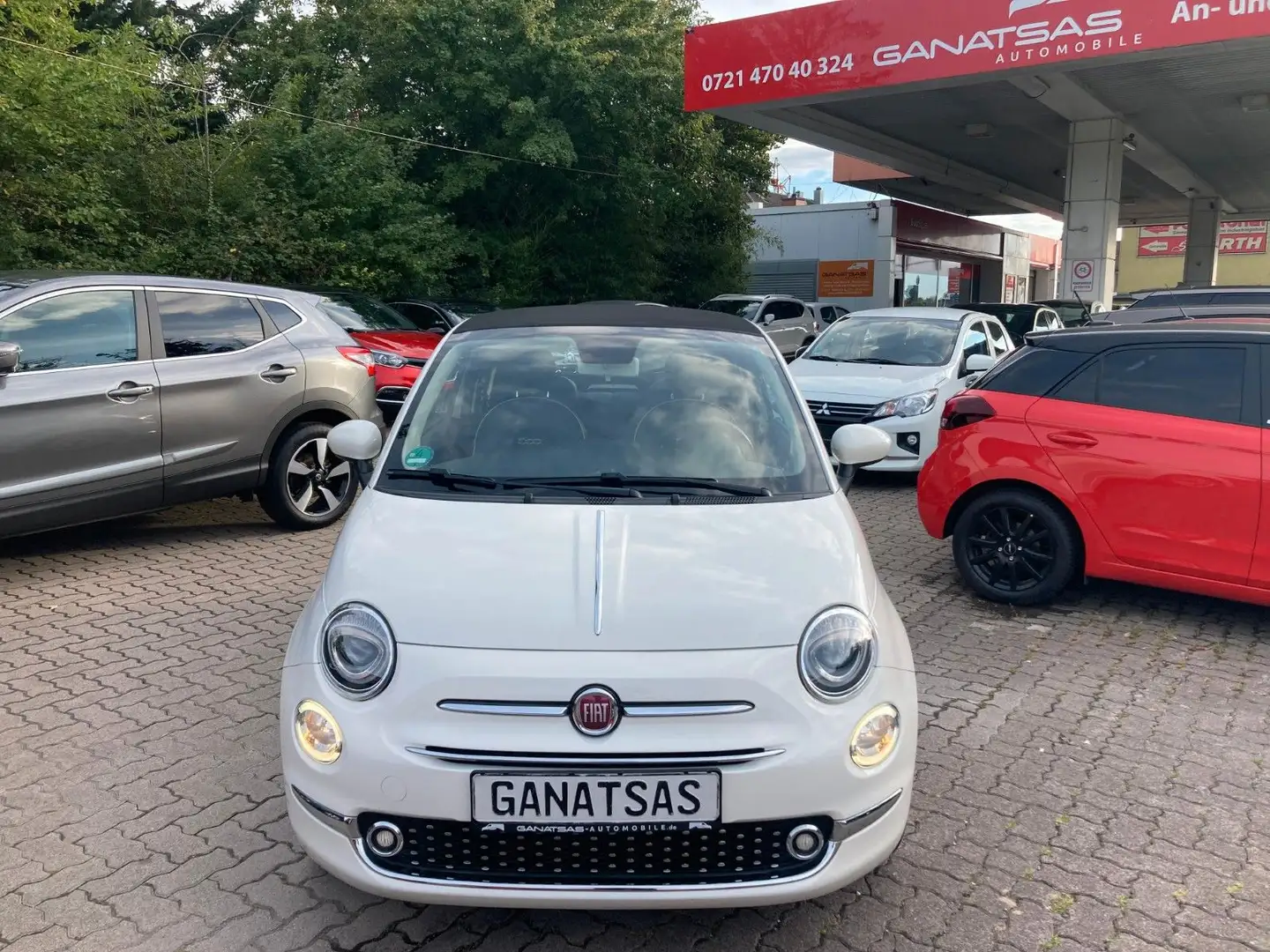 Fiat 500 C Lounge-Cabrio-Klima-Navi-PDC Blanc - 2