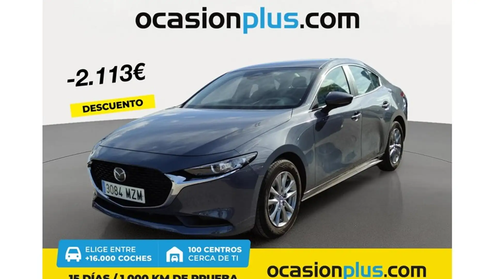 Mazda 3 Sedán 2.5 e-Skyactiv-G Prime-line 103kW Gris - 1