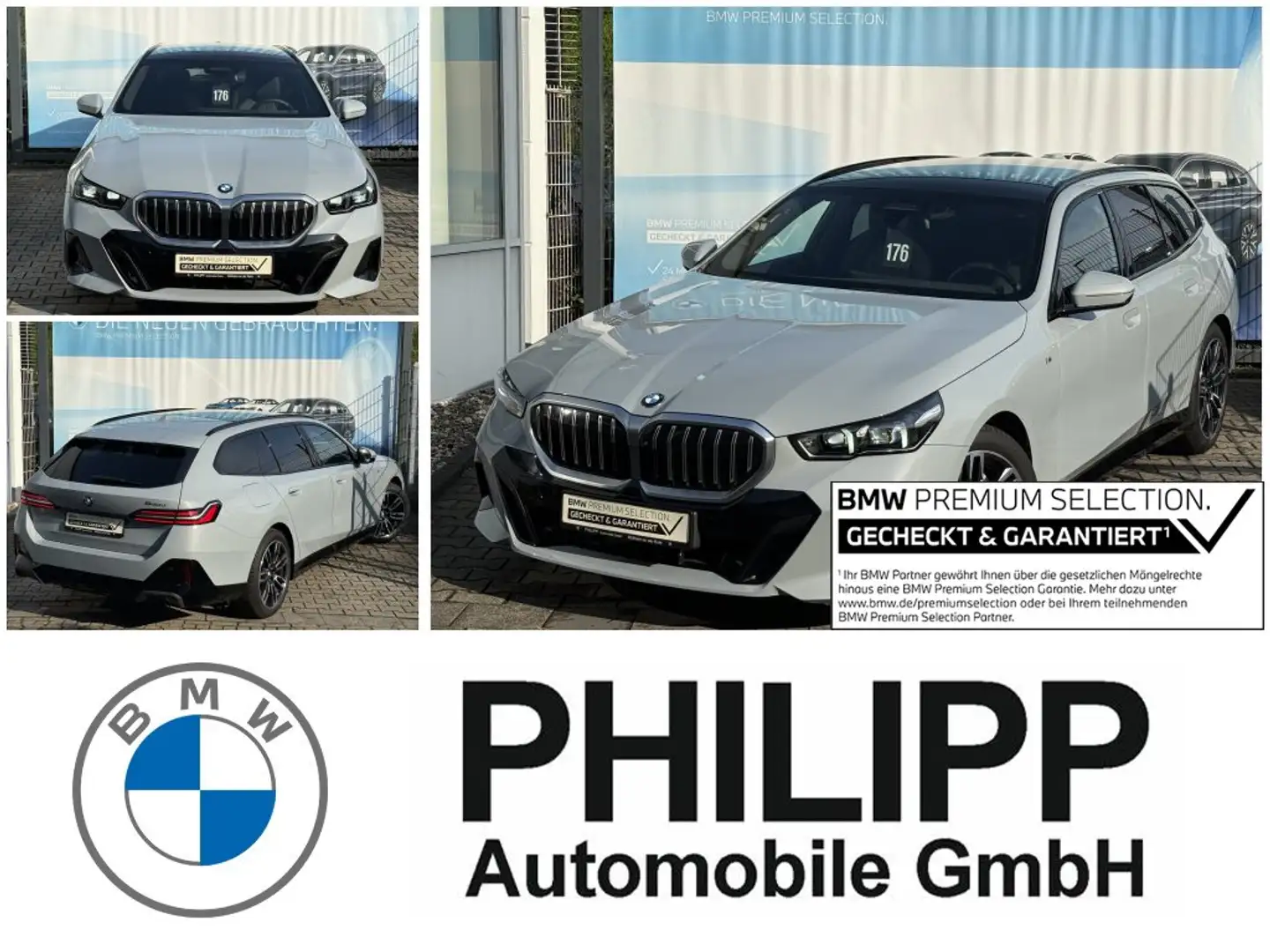 BMW 540 d xDrive M Sport AHK PANO StHg B&W Autobahnas Szary - 1