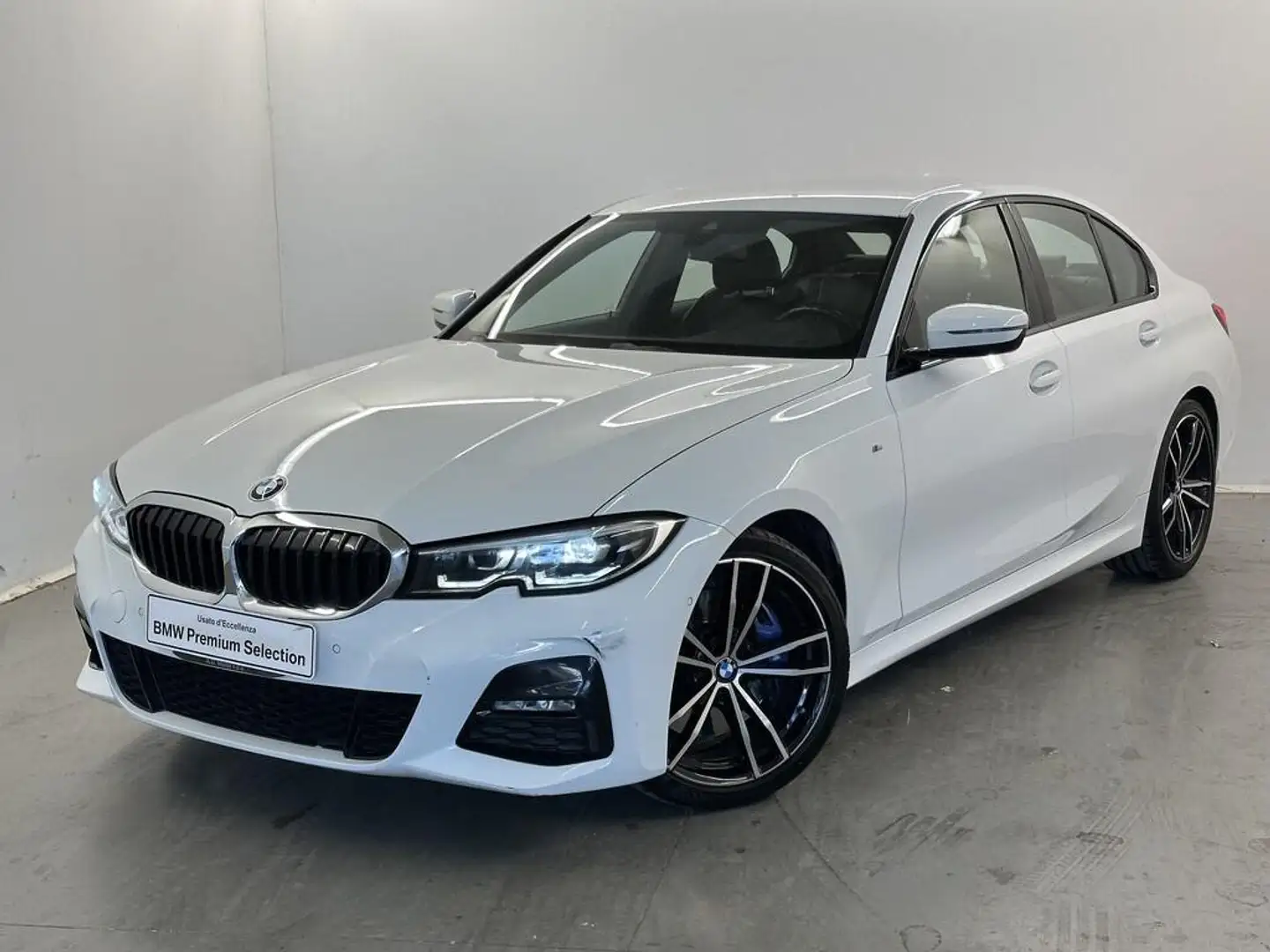 BMW 320 320d mhev 48V Msport auto Bianco - 1