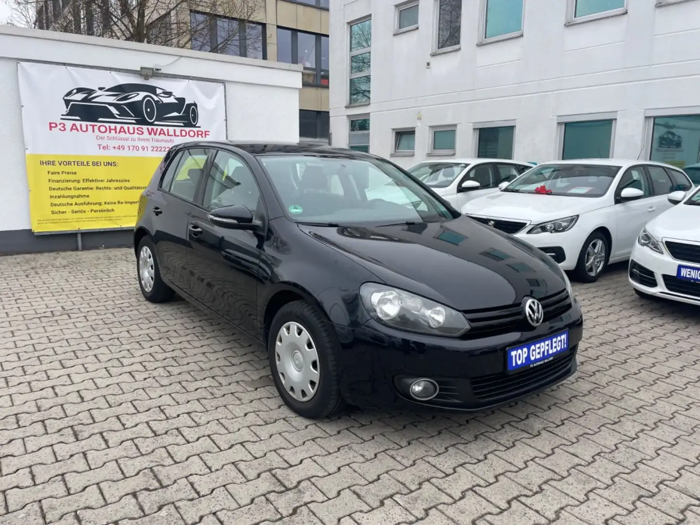 Volkswagen Golf VI Trendline Automatik*Diesel*1.Hd*Scheckh. Negru - 1