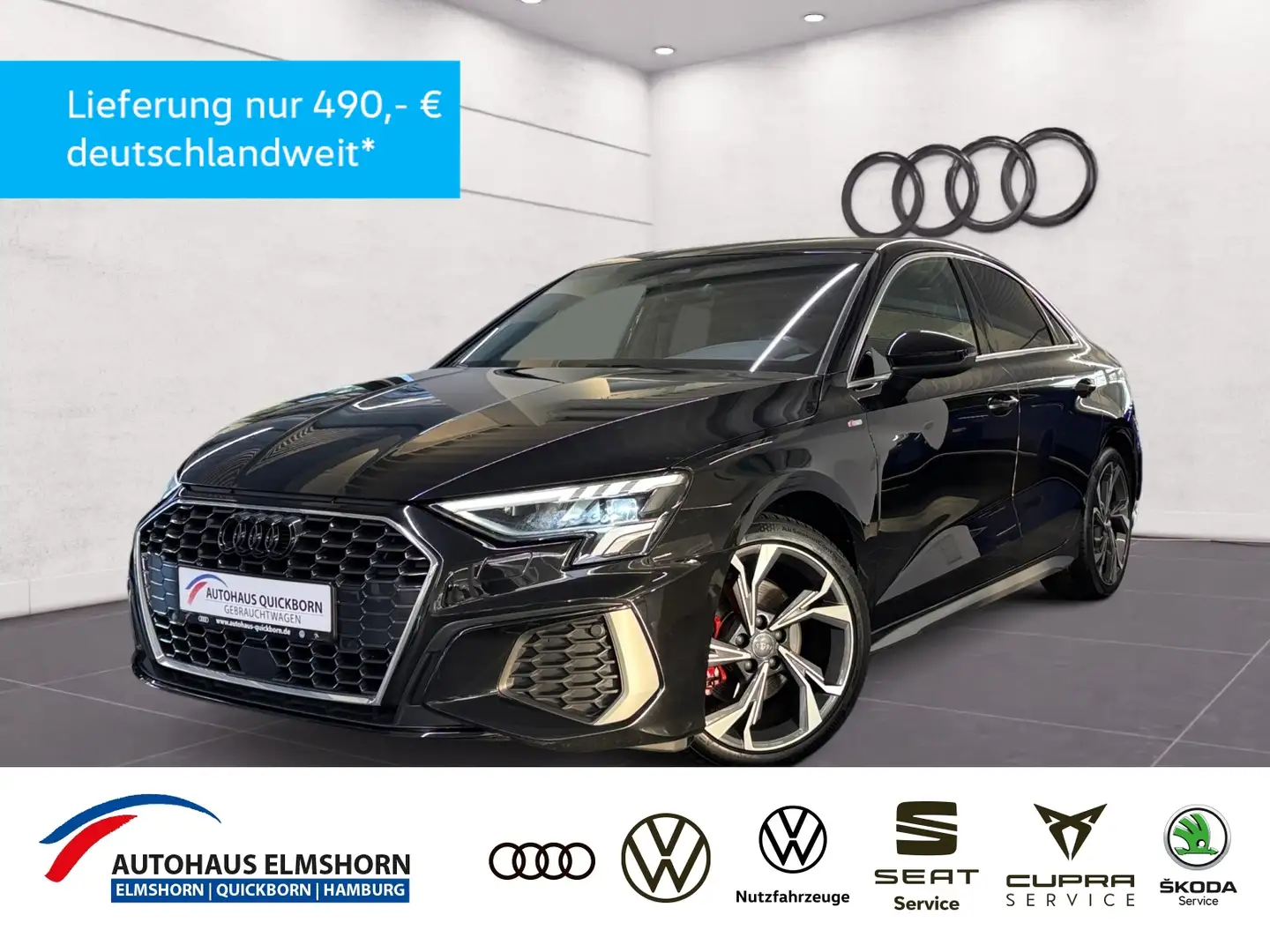 Audi A3 Limousine S line 35 TFSI S tronic NAVI B&O APP LE Noir - 1