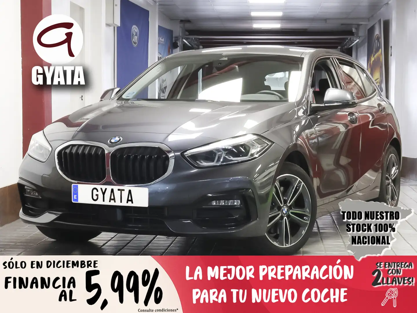 BMW 116 116d Gris - 1