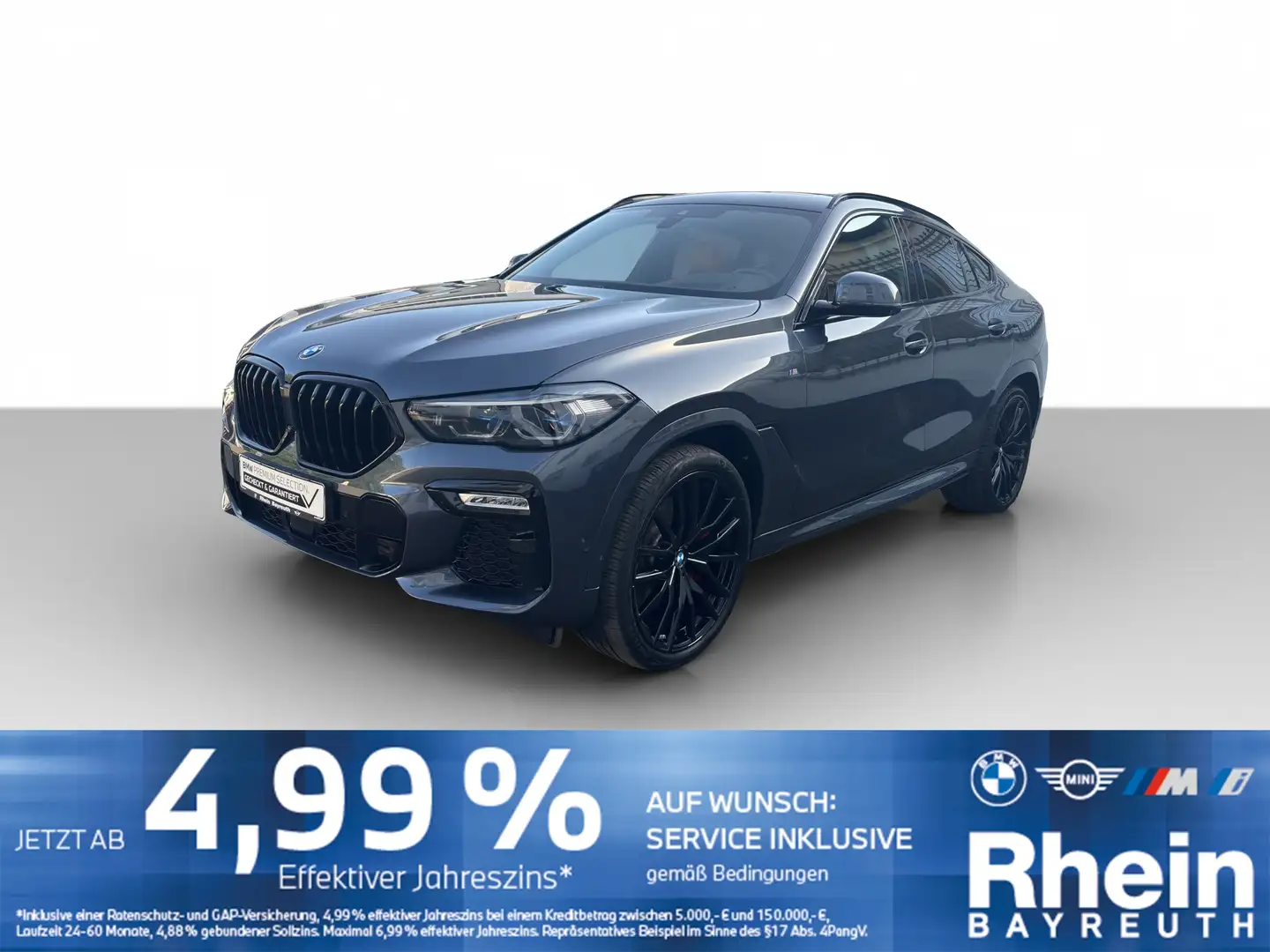 BMW X6 xDrive30d M Sport Navi Laser HUD AHK GSD Hifi Navi Grau - 1