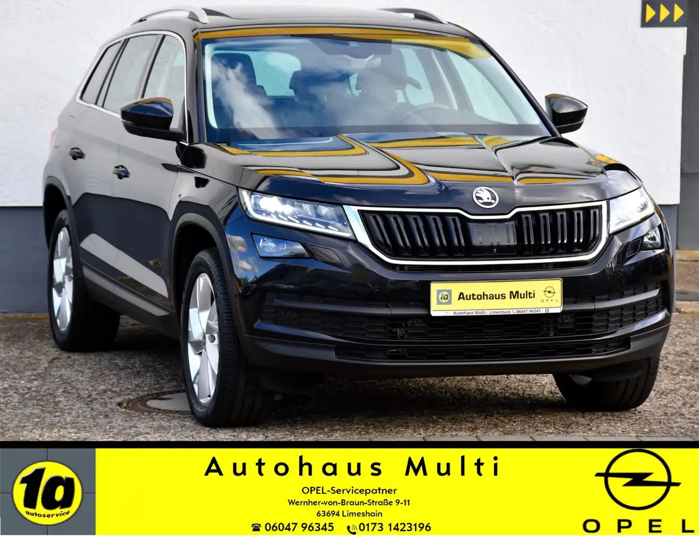 Skoda Kodiaq 4x4 AHK Stdhzg ACC Pano Canton Leder Kame Schwarz - 1