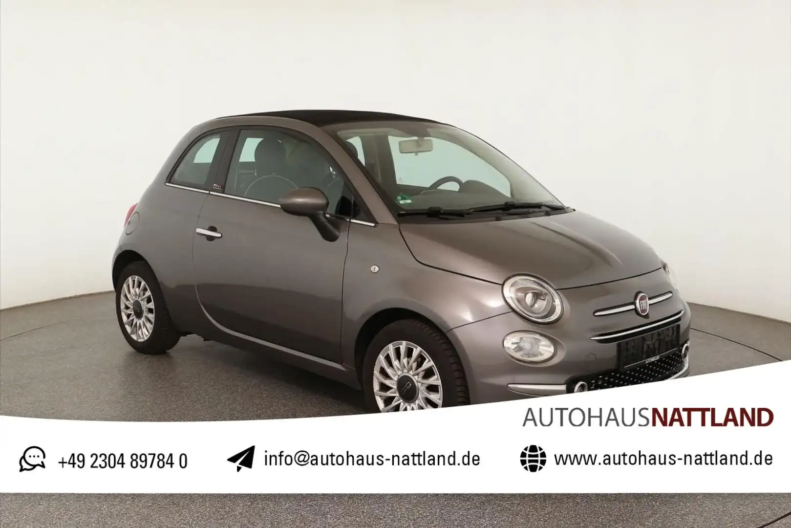 Fiat 500C 500 C Lounge 0.9 Klima Gris - 1