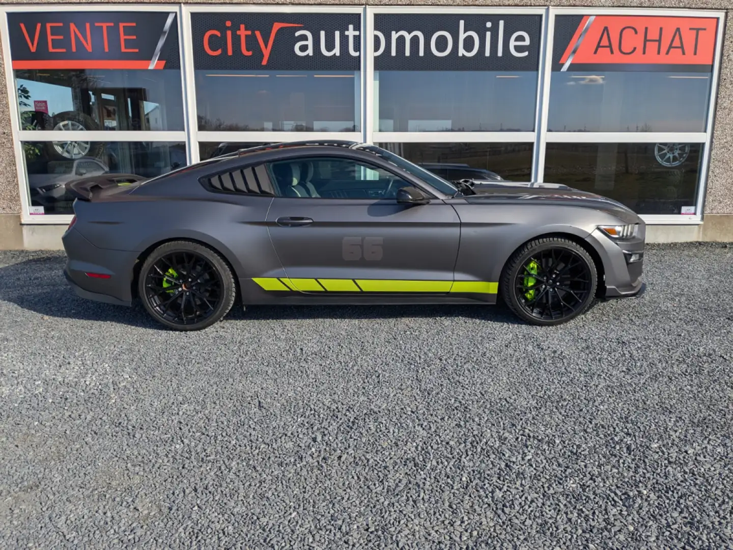 Ford Mustang GT 5.0 V8 CUIR CLIMATISATION GPS CAMERA Gris - 2