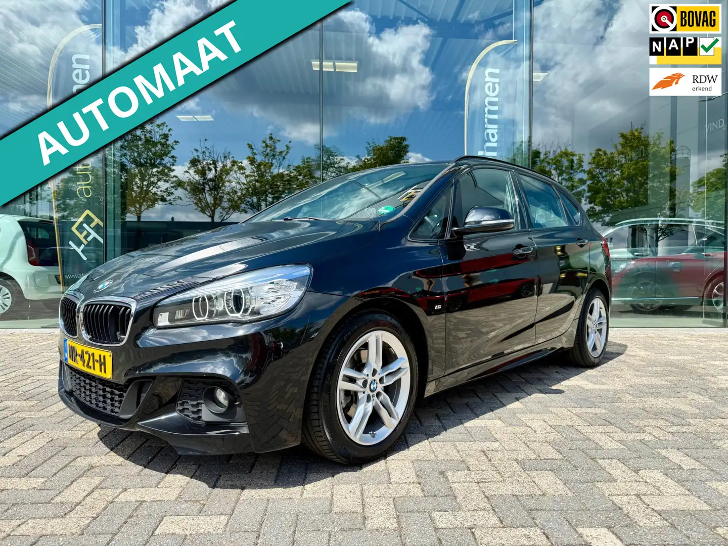 BMW 218 2-serie Active Tourer 218i M Sport Executive, Lede Schwarz - 1