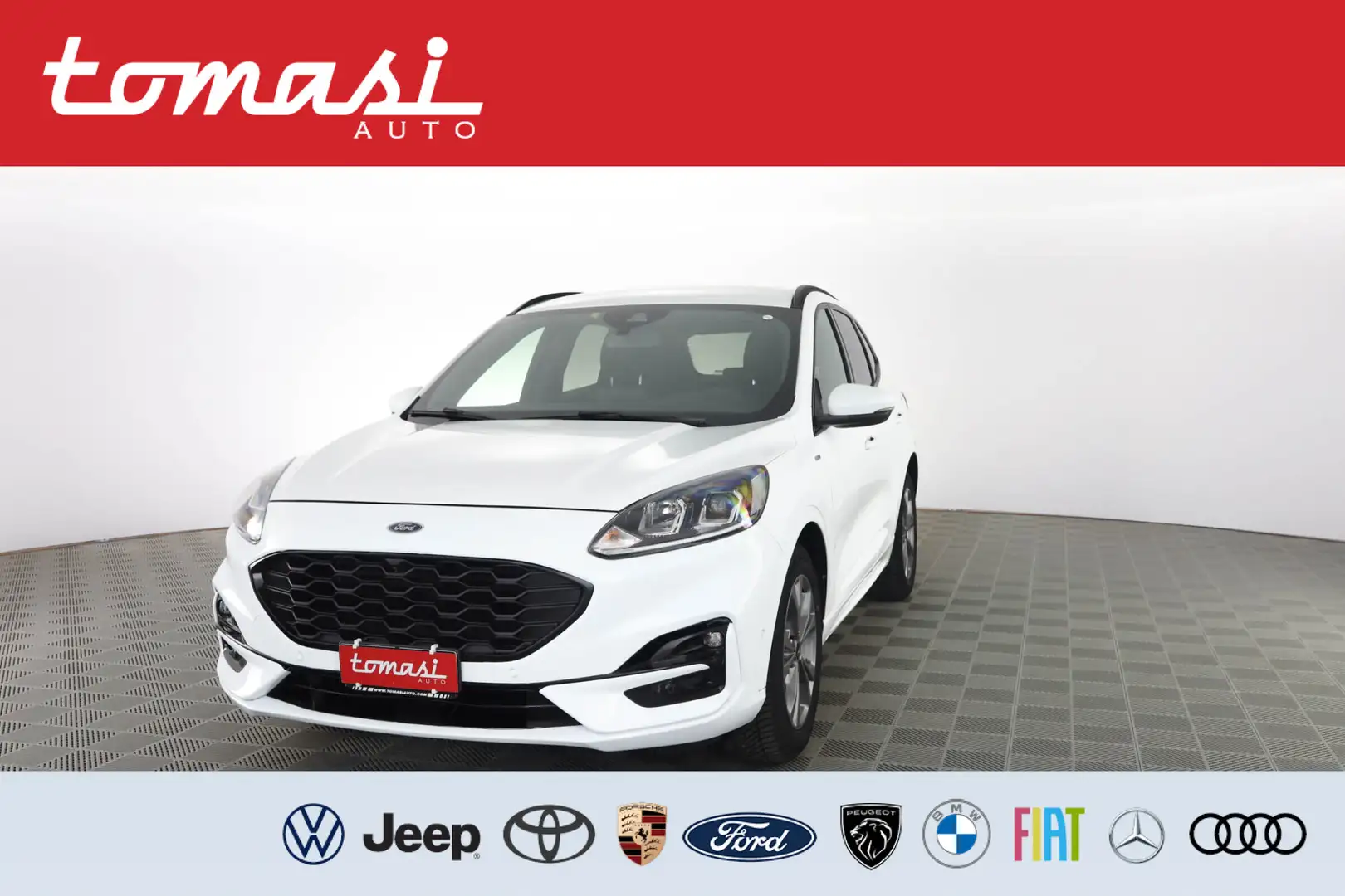 Ford Kuga 2.0 EcoBlue Hybrid 150CV 2WD ST-Line Blanc - 1