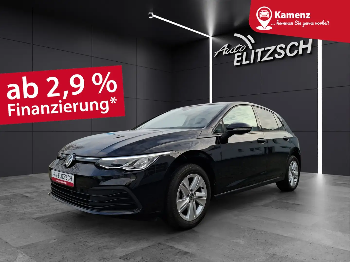 Volkswagen Golf VIII TDI Navi ACC PDC SH Schwarz - 1