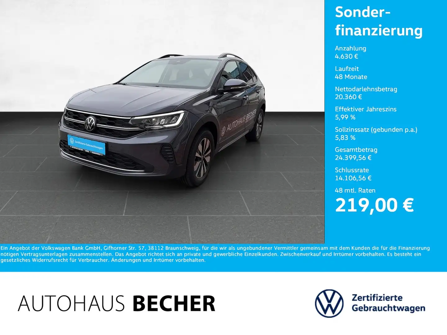 Volkswagen Taigo Move 1.0 TSI DSG /LED/Rückfahrk/Sitzhz Grau - 1