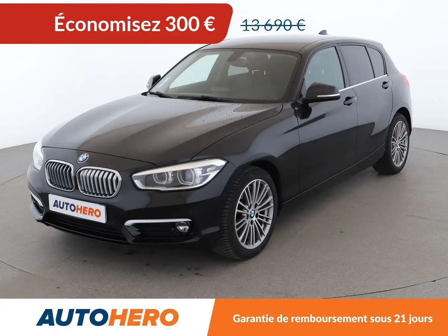 BMW 114 114d UrbanChic Zwart - 1