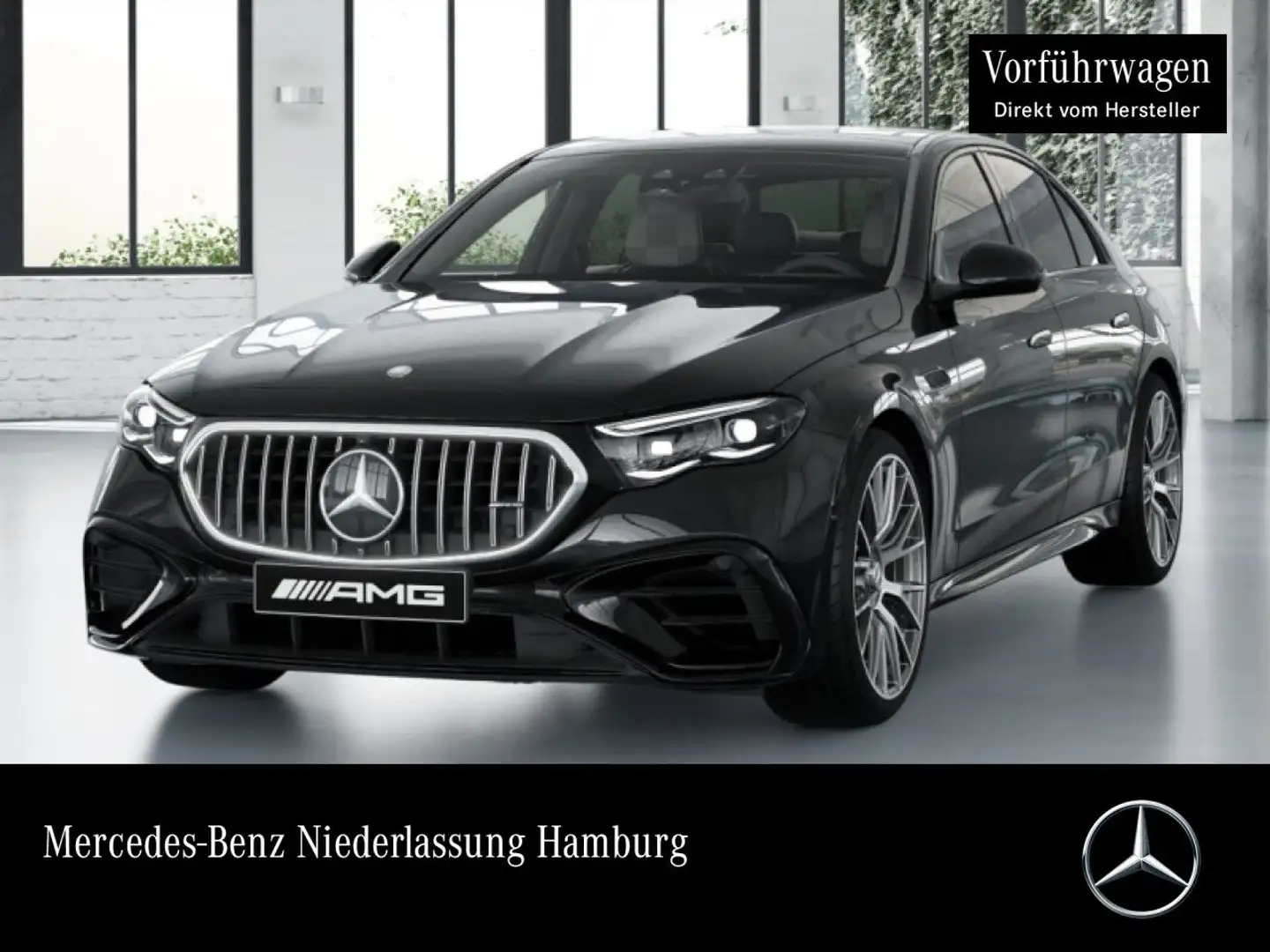 Mercedes-Benz E 53 AMG 4M Hybrid Driversp Fahrass Pano Burmester Schwarz - 1