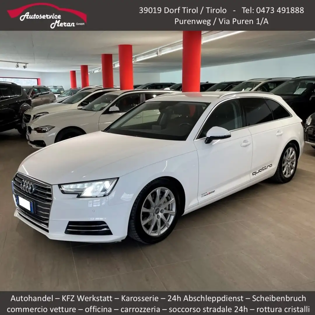 Audi A4 allroad A4 Avant TDI 4x4 Sport 190 cv Euro 6 Bianco - 1