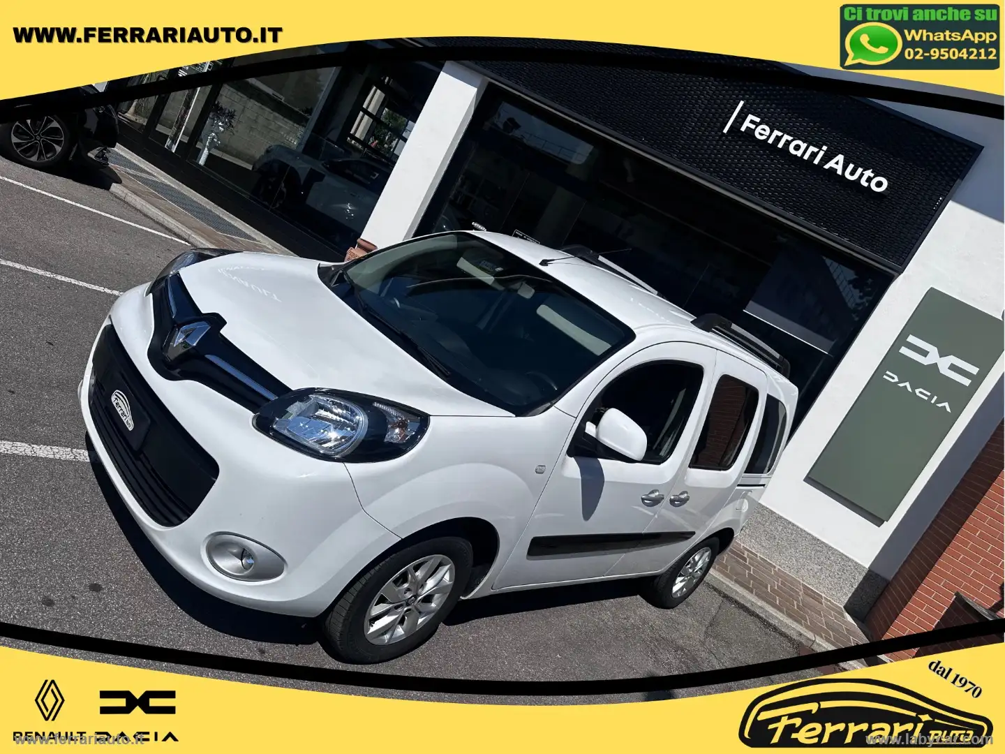 Renault Kangoo 1.5 dCi 90 CV EDC Limited2 CAMBIO AUTOMATICO Bianco - 2