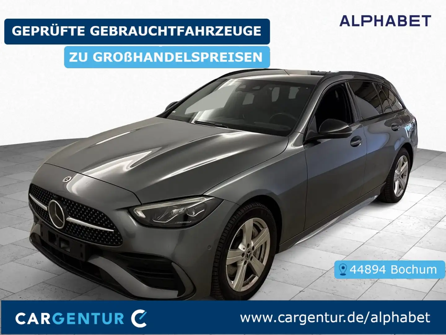 Mercedes-Benz C 30 AMG C C 300 e T AMG Line AHK SpoSi ACC BLIS El.Heckkl. Grau - 1