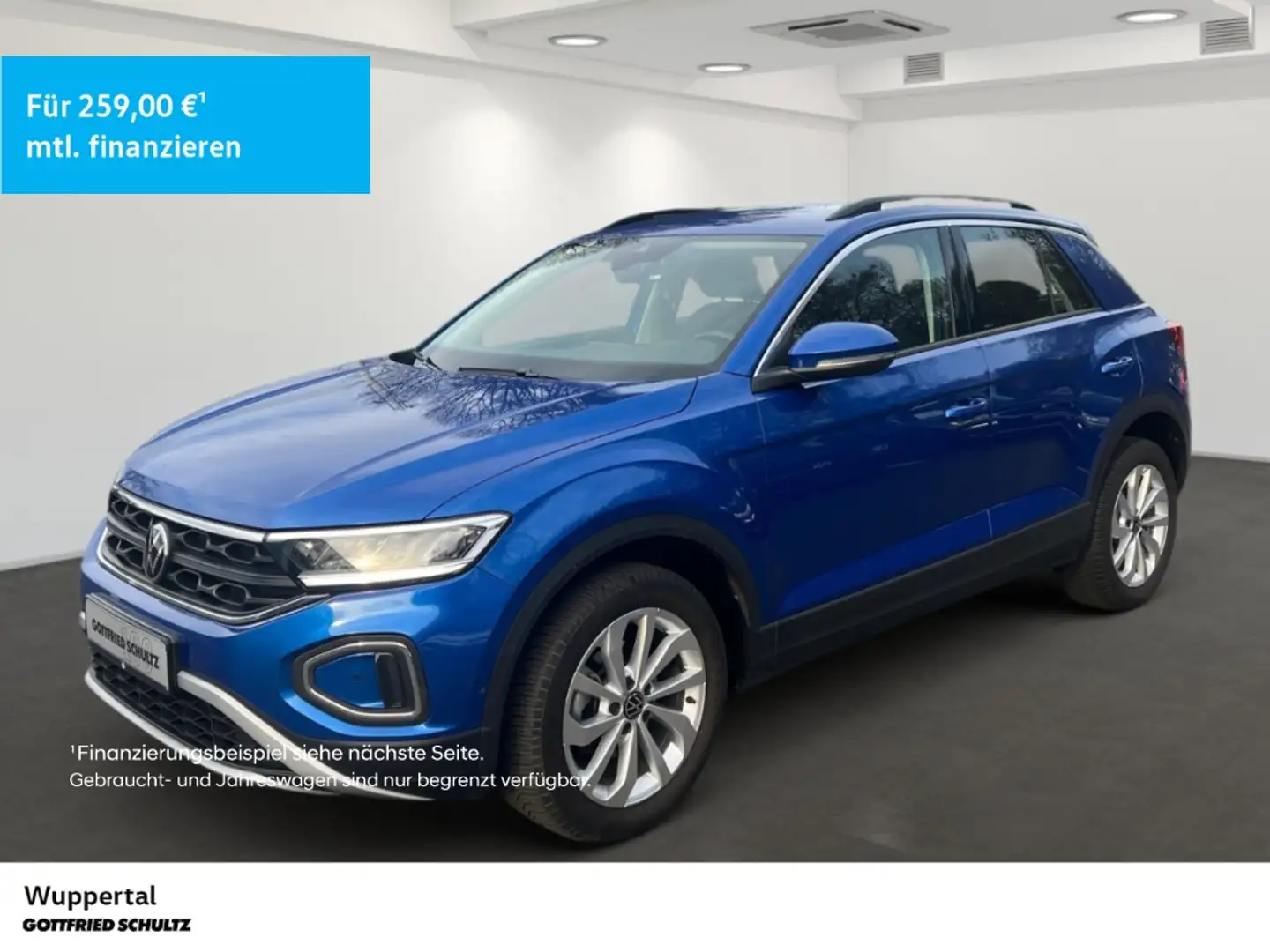 Volkswagen T-Roc 1.5 TSI Life AHK LED SHZ PDC LM ZV Bleu - 1