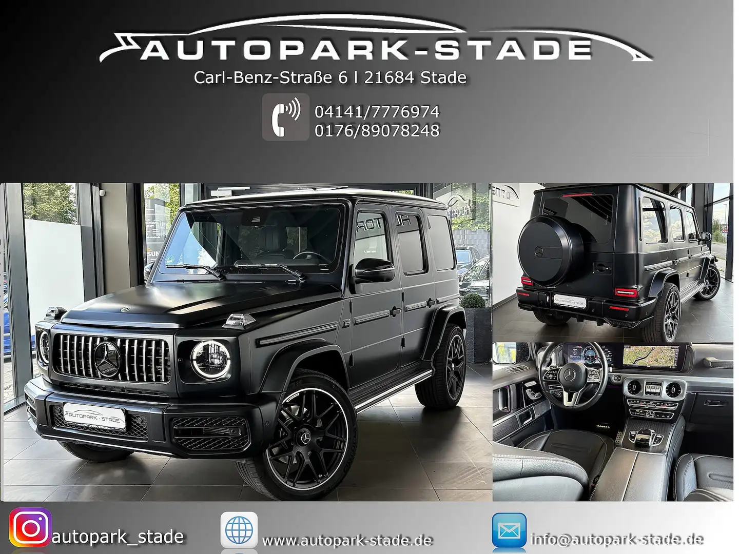 Mercedes-Benz G 400 d Magno G63 AMG optik GSD Massage 360 TV Negru - 1
