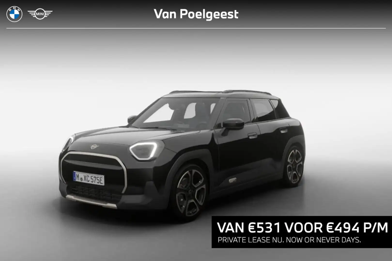 MINI Aceman E Favoured M | Now or Never Days Zwart - 1