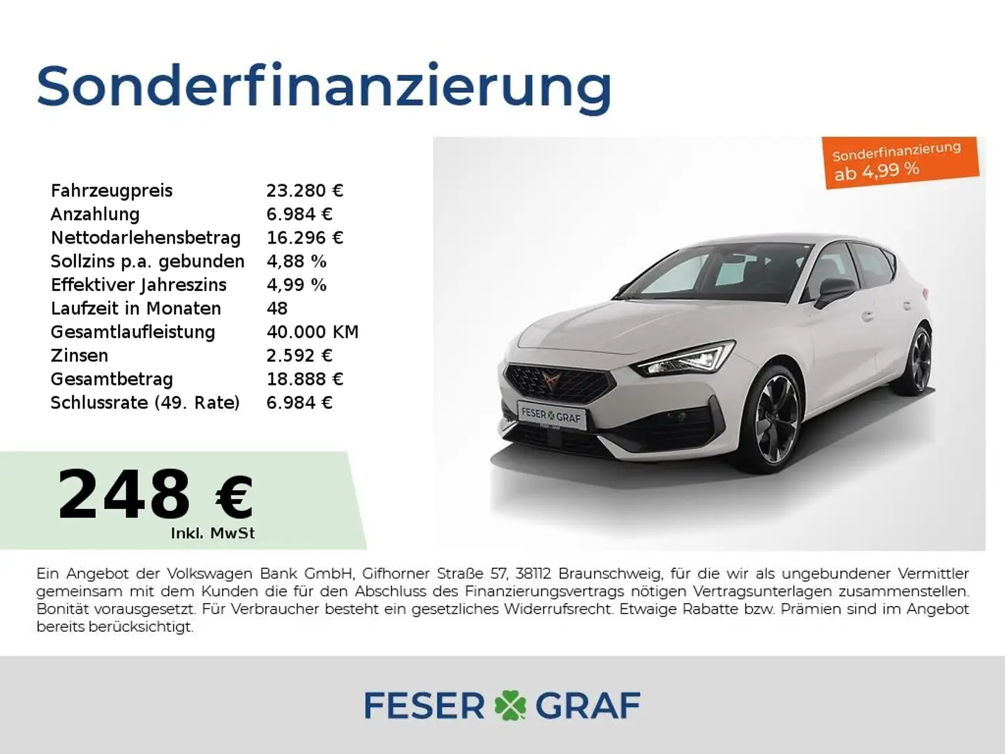 CUPRA Leon 1.5 eTSI DSG LED / Full Link / Winter-Paket Weiß - 1