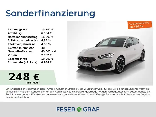 CUPRA Leon 1.5 eTSI DSG LED / Full Link / Winter-Paket