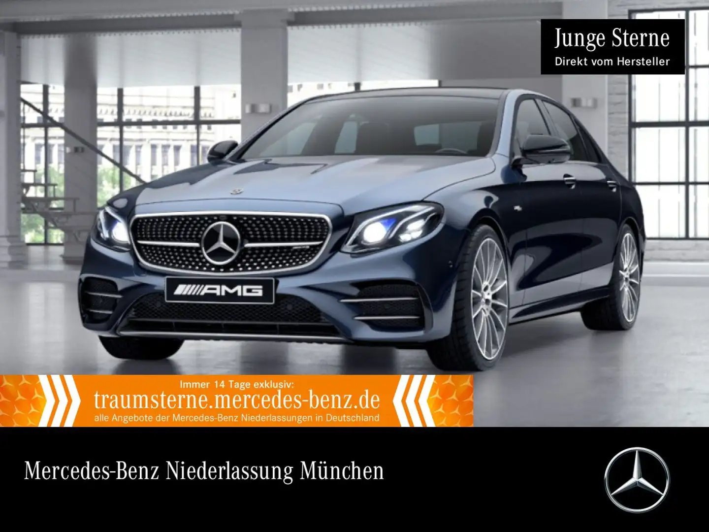 Mercedes-Benz E 53 AMG E 53 4M AMG+DRIVERS+PANO+MULTIBEAM+FAHRASS+HUD+9G Blau - 1