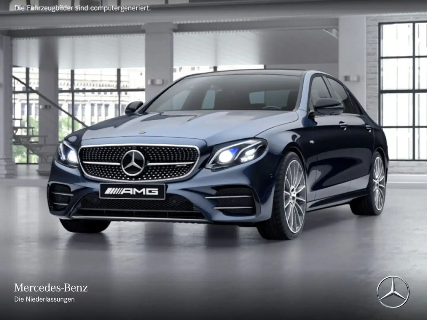 Mercedes-Benz E 53 AMG E 53 4M AMG+DRIVERS+PANO+MULTIBEAM+FAHRASS+HUD+9G Blau - 2