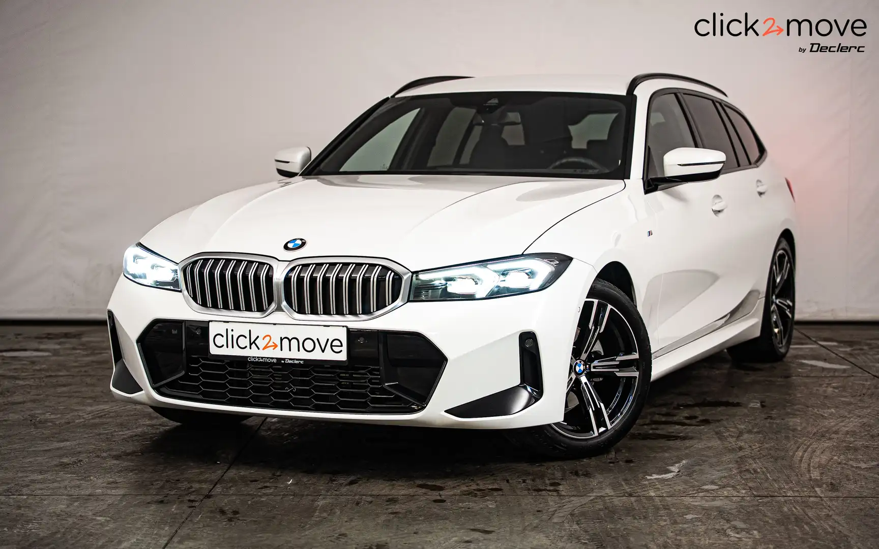 BMW 320 Touring 320iA M Sport Blanc - 1