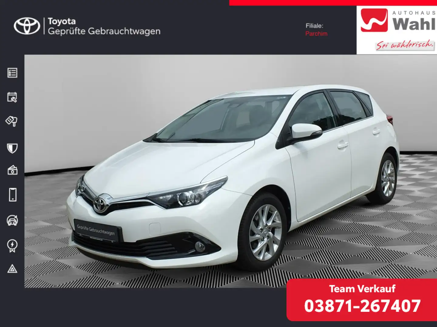 Toyota Auris 1.2 Comfort Weiß - 1